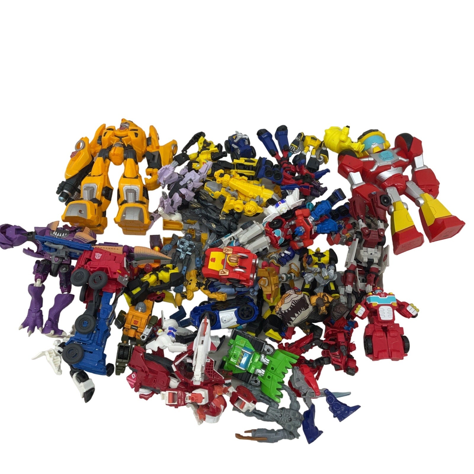 Preowned Transformers Yellow Red Blue Movie Action Figure Wholesale Lot - Warehouse Toys