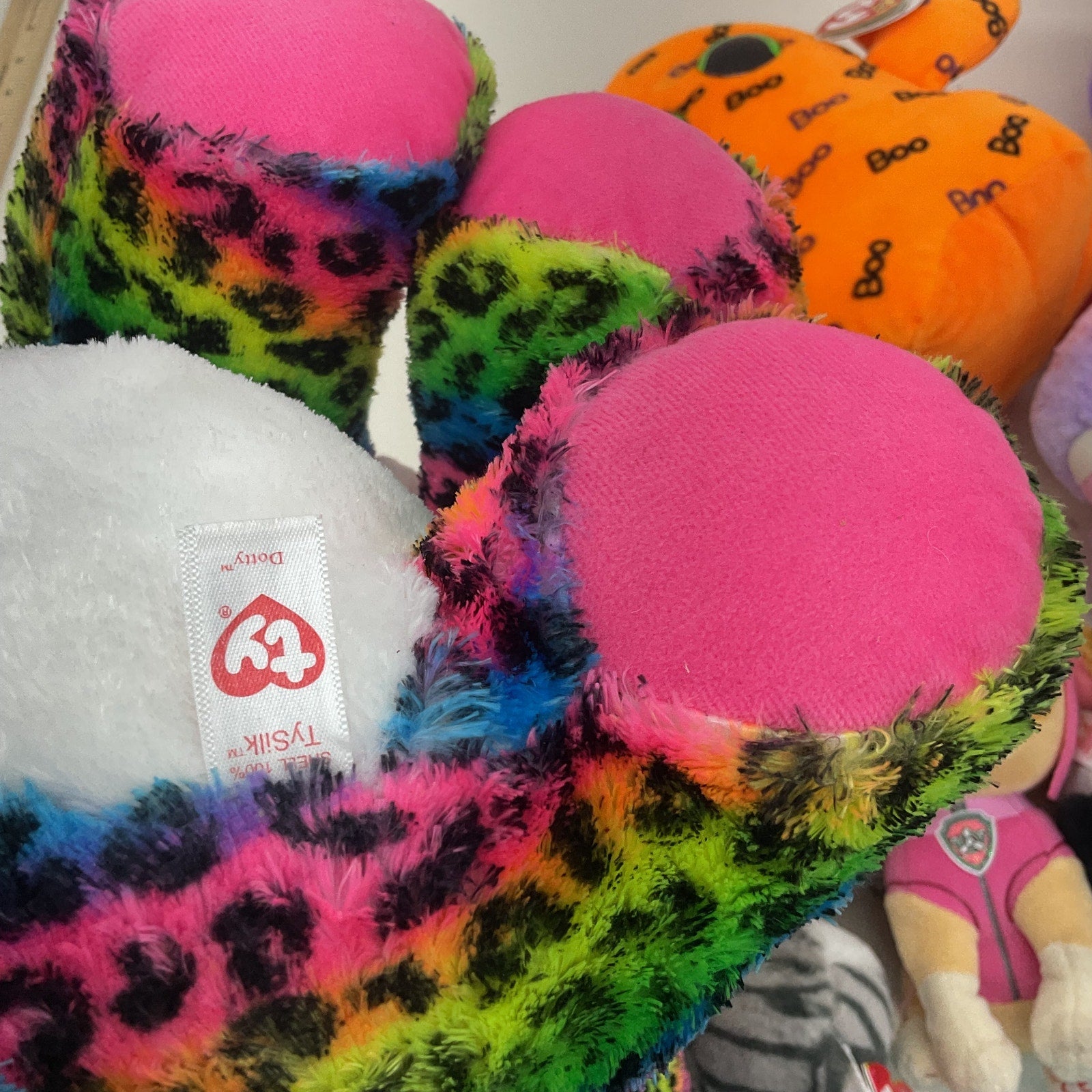 Preowned TY Beanie Boos Mixed Stuffed Animals 5 lbs LOT Rainbow Leopard - Warehouse Toys