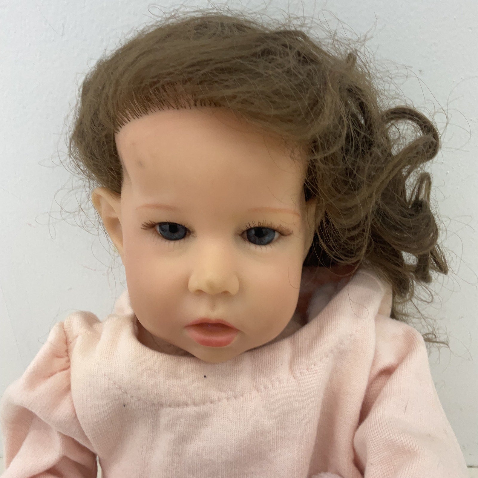 Preowned Unbranded Realistic Brunette Baby Doll Little Girl Play Toy Beautiful - Warehouse Toys