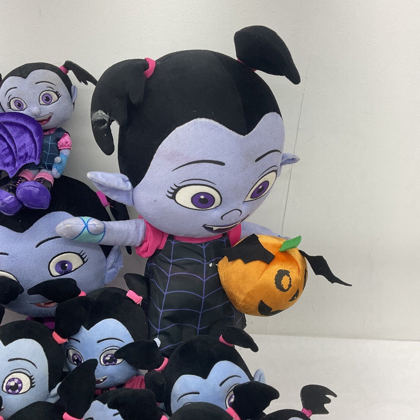 Preowned Vampirina Plush Purple/Black Disney Halloween Spooky Dolls LOT 13 lbs - Warehouse Toys