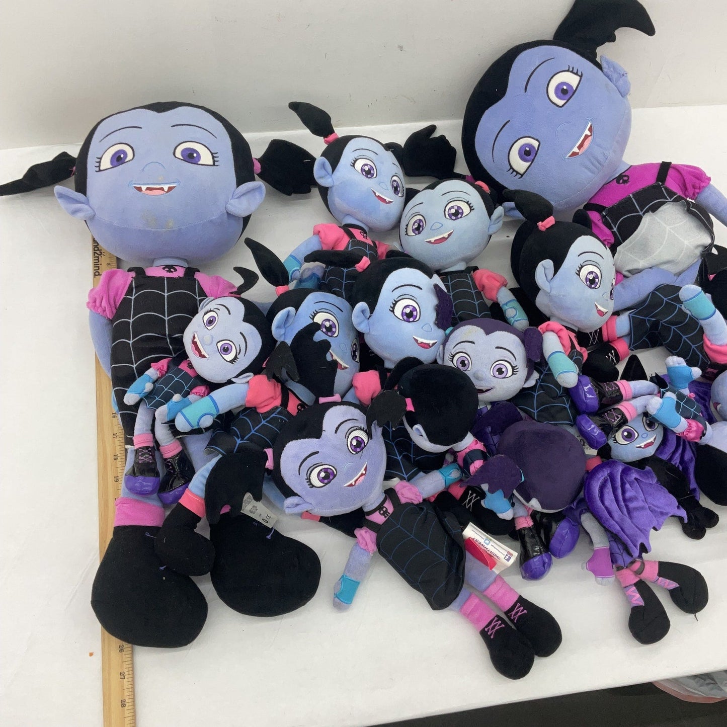 Preowned Vampirina Plush Purple/Black Disney Halloween Spooky Dolls LOT 13 lbs - Warehouse Toys