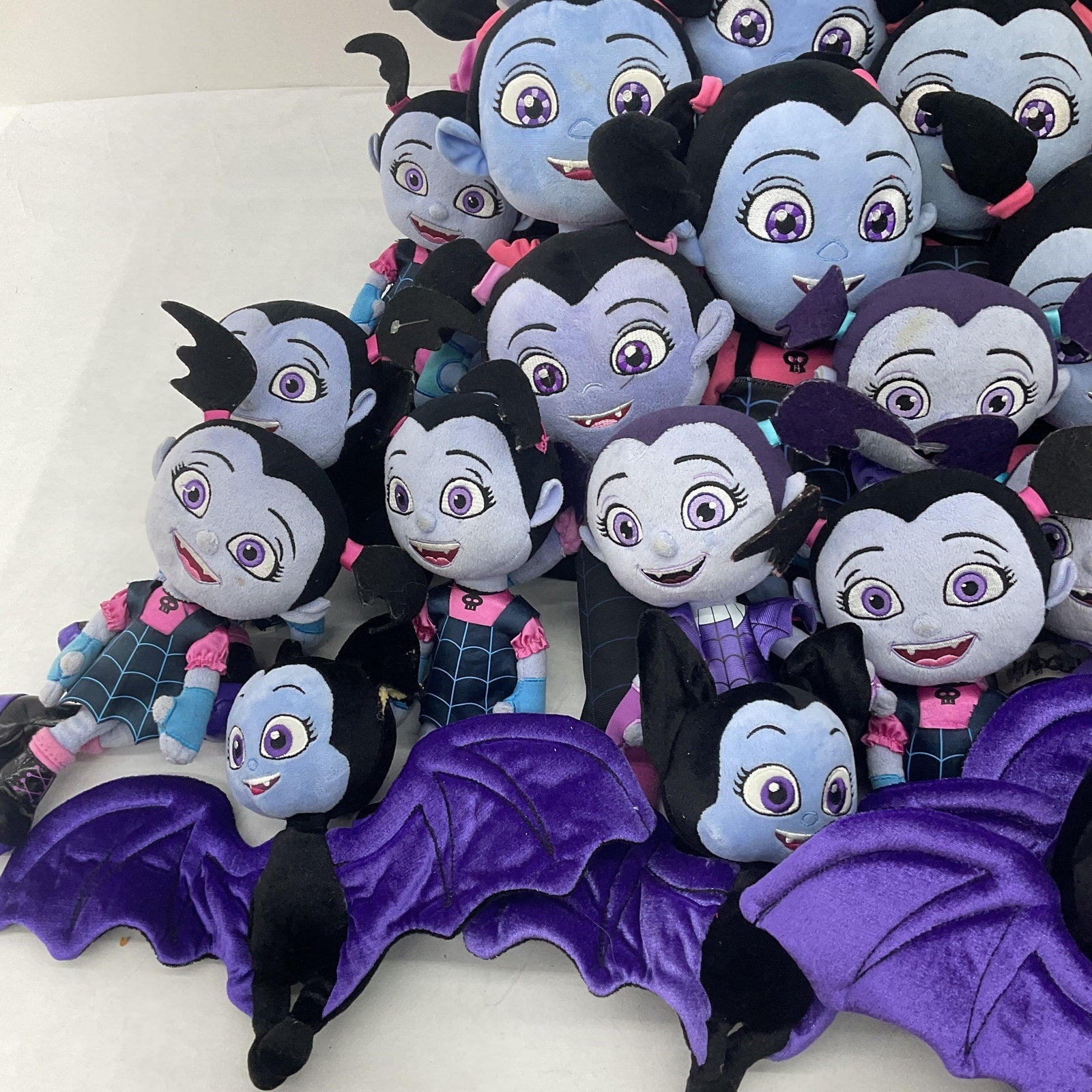 Preowned Vampirina Plush Purple/Black Disney Halloween Spooky Dolls LOT 13 lbs - Warehouse Toys