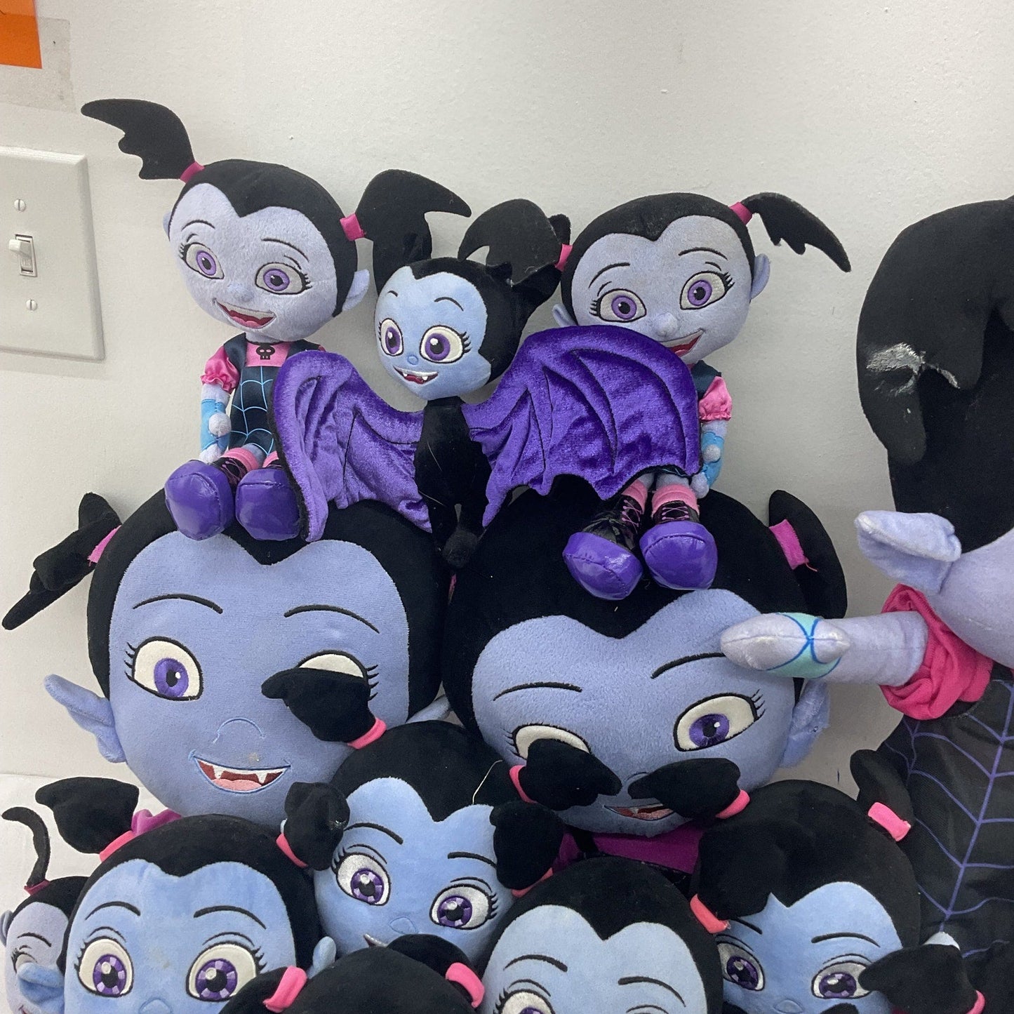 Preowned Vampirina Plush Purple/Black Disney Halloween Spooky Dolls LOT 13 lbs - Warehouse Toys