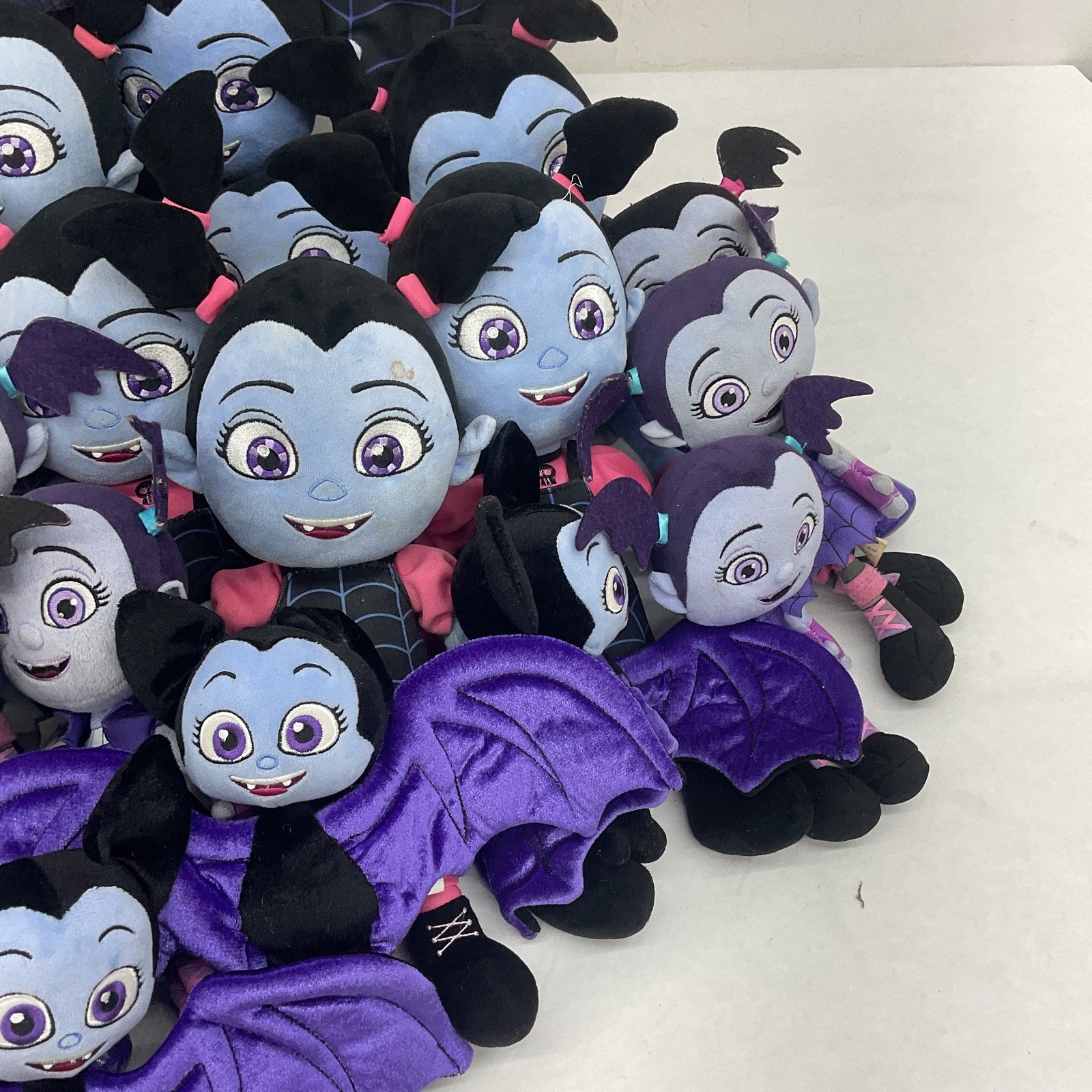 Preowned Vampirina Plush Purple/Black Disney Halloween Spooky Dolls LOT 13 lbs - Warehouse Toys