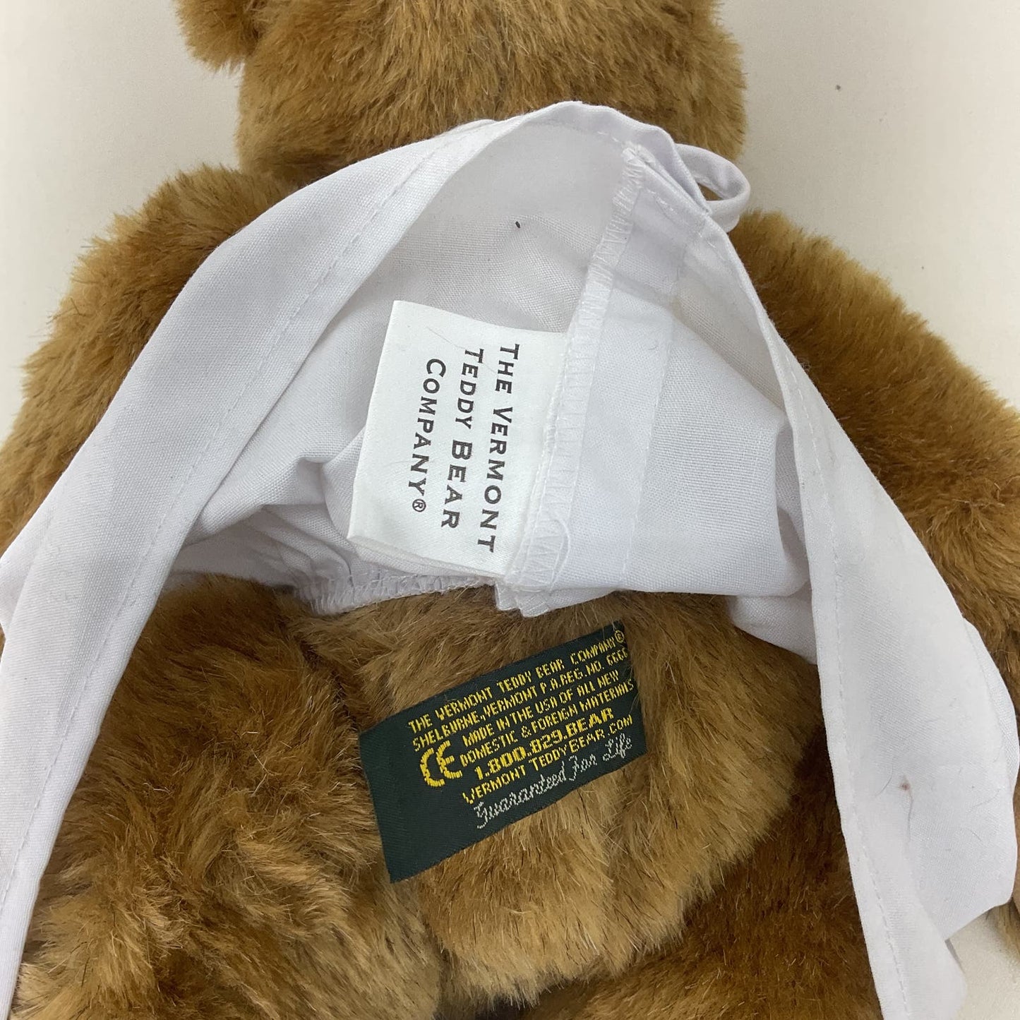 Preowned Vermont Teddy Bear Nurse Poseable Jointed Brown Plush Doll - Warehouse Toys