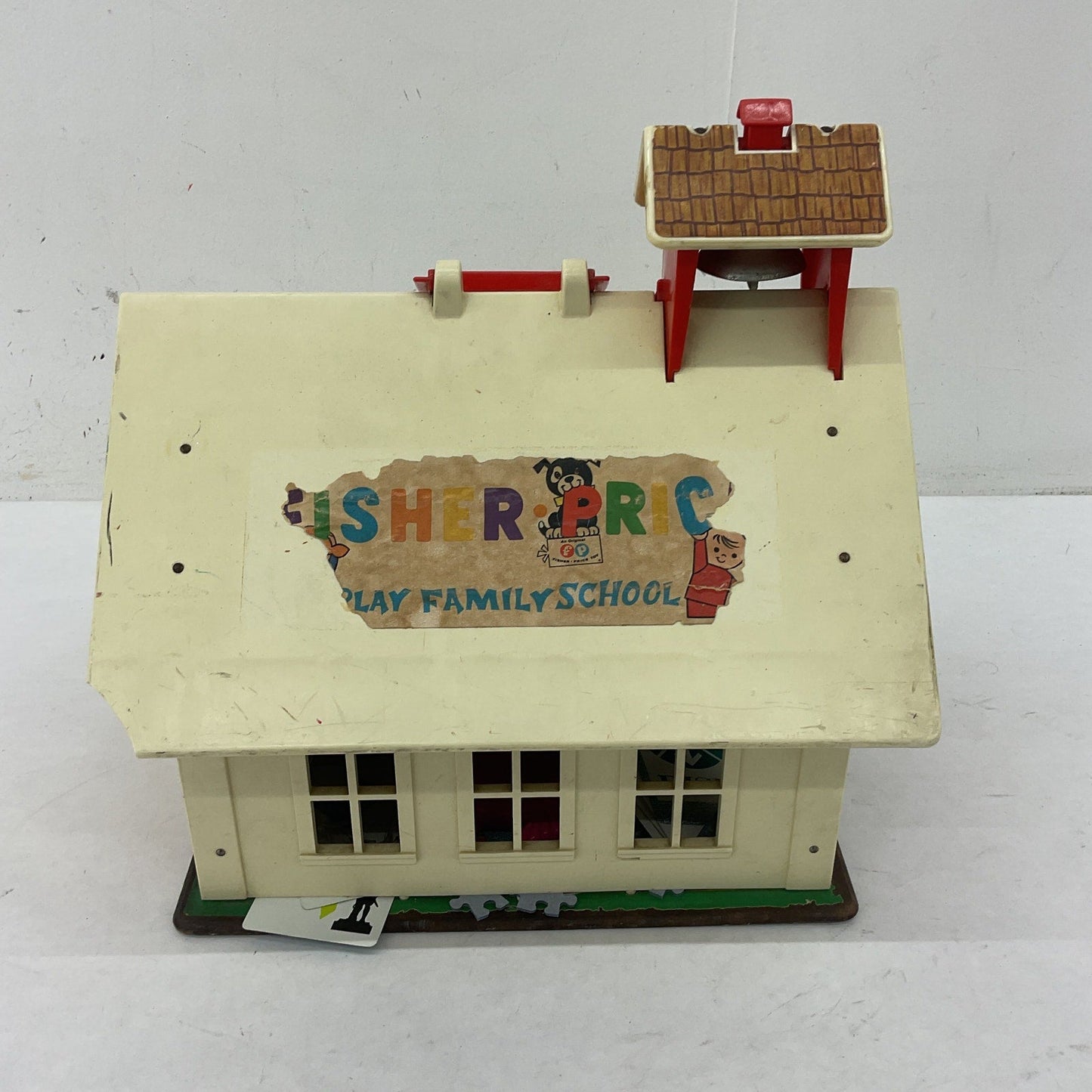 Preowned Vintage 1971 Fisher Price Little People School House Play Set ONLY - Warehouse Toys