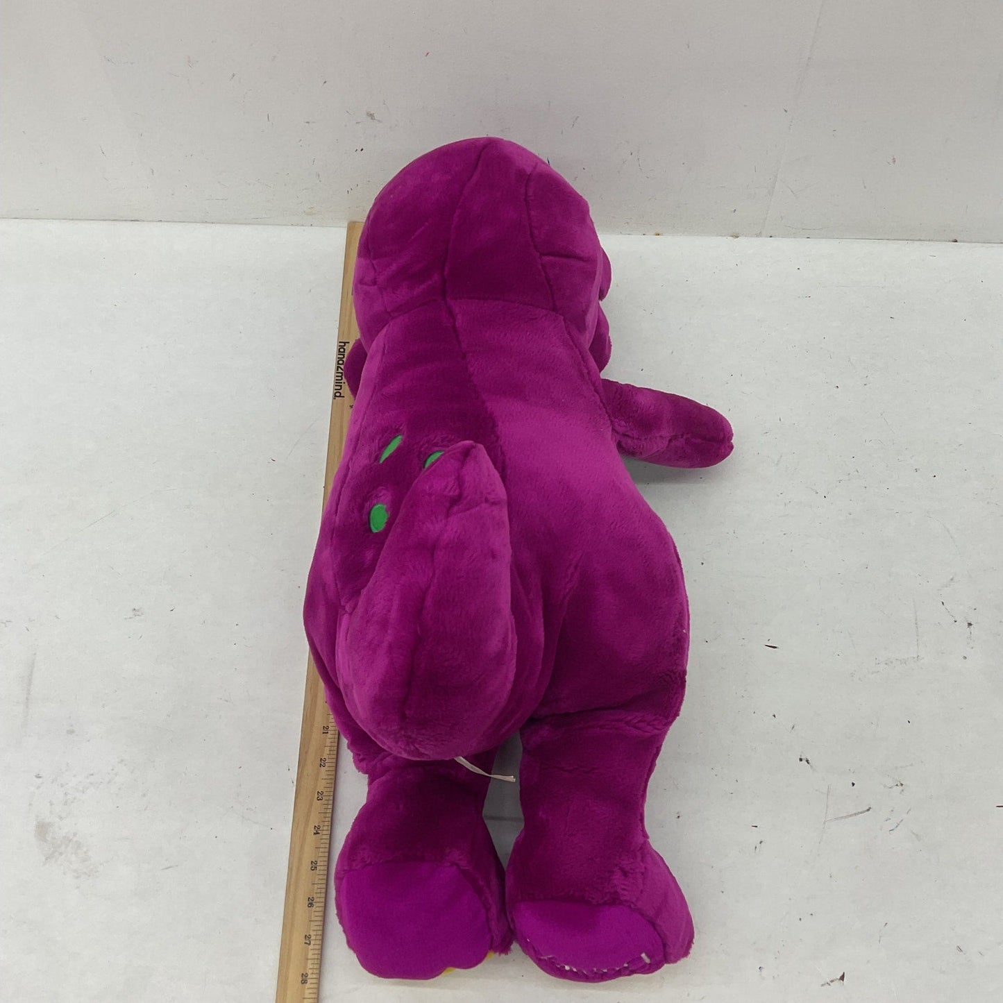 Preowned Vintage Barney the Purple Dinosaur I Love You Stuffed Animal Toy Plush - Warehouse Toys