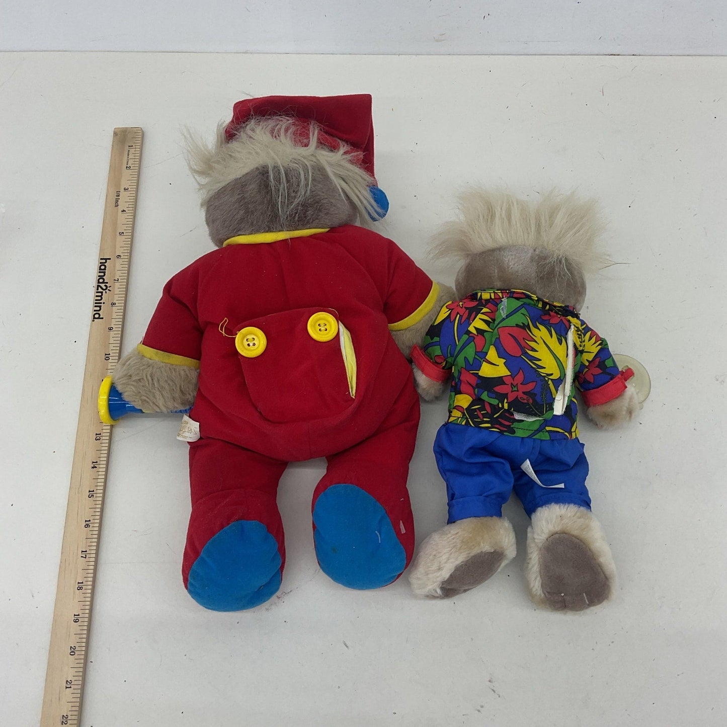 Preowned Vintage Bedtime Bubba & Talkin' Bubba Redneck Bear Plush Dolls UNTESTED - Warehouse Toys