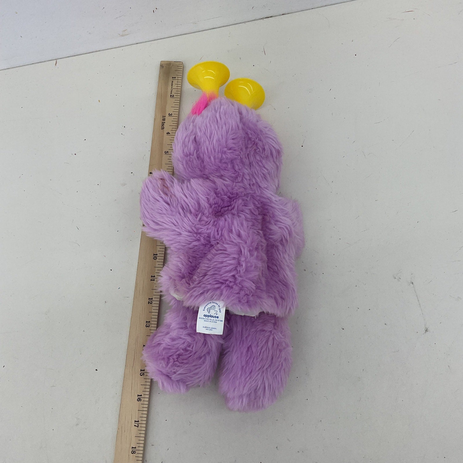 Preowned Vintage Sesame Street Applause Purple Honker Monster Stuffed Animal - Warehouse Toys