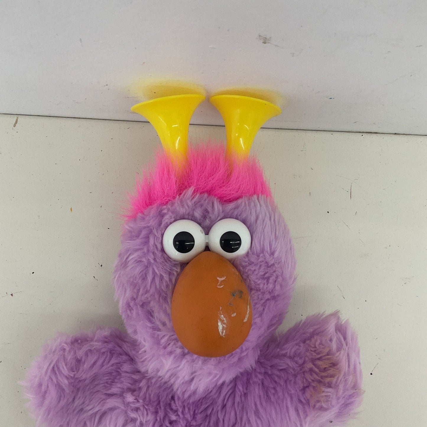 Preowned Vintage Sesame Street Applause Purple Honker Monster Stuffed Animal - Warehouse Toys