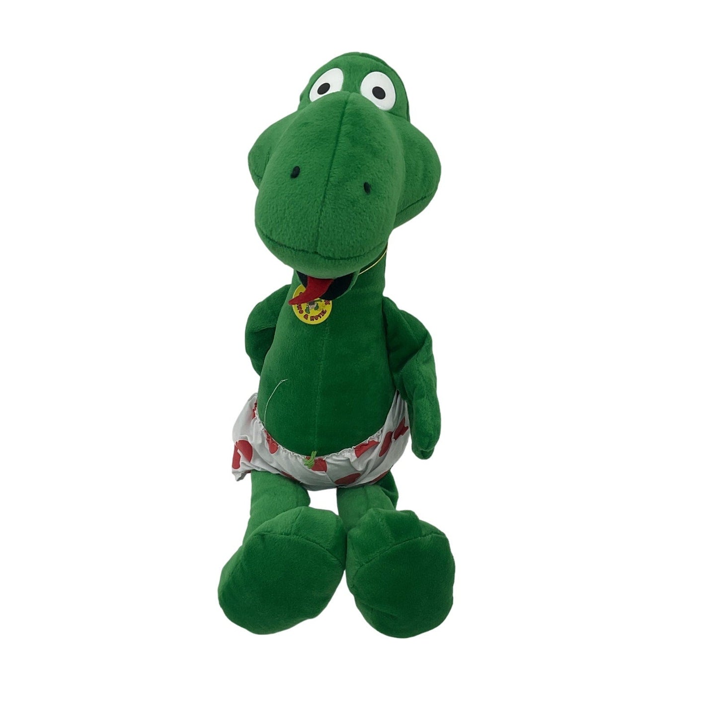 Preowned Vintage St. Croix Casino & Hotel Mascot Green Dinosaur Stuffed Animal - Warehouse Toys