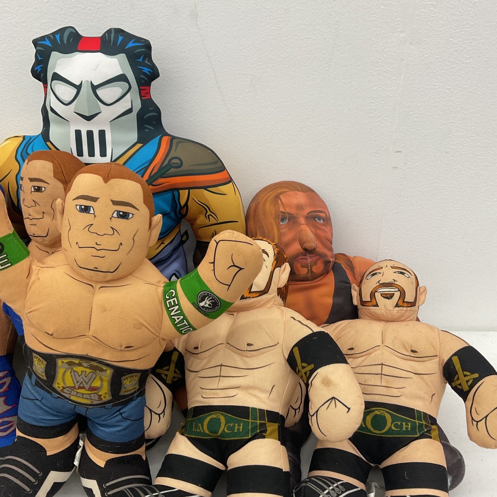 Preowned WWE WCW WWF Brawlin Buddies Wrestling 12 lbs Plush Dolls Casey Jones - Warehouse Toys