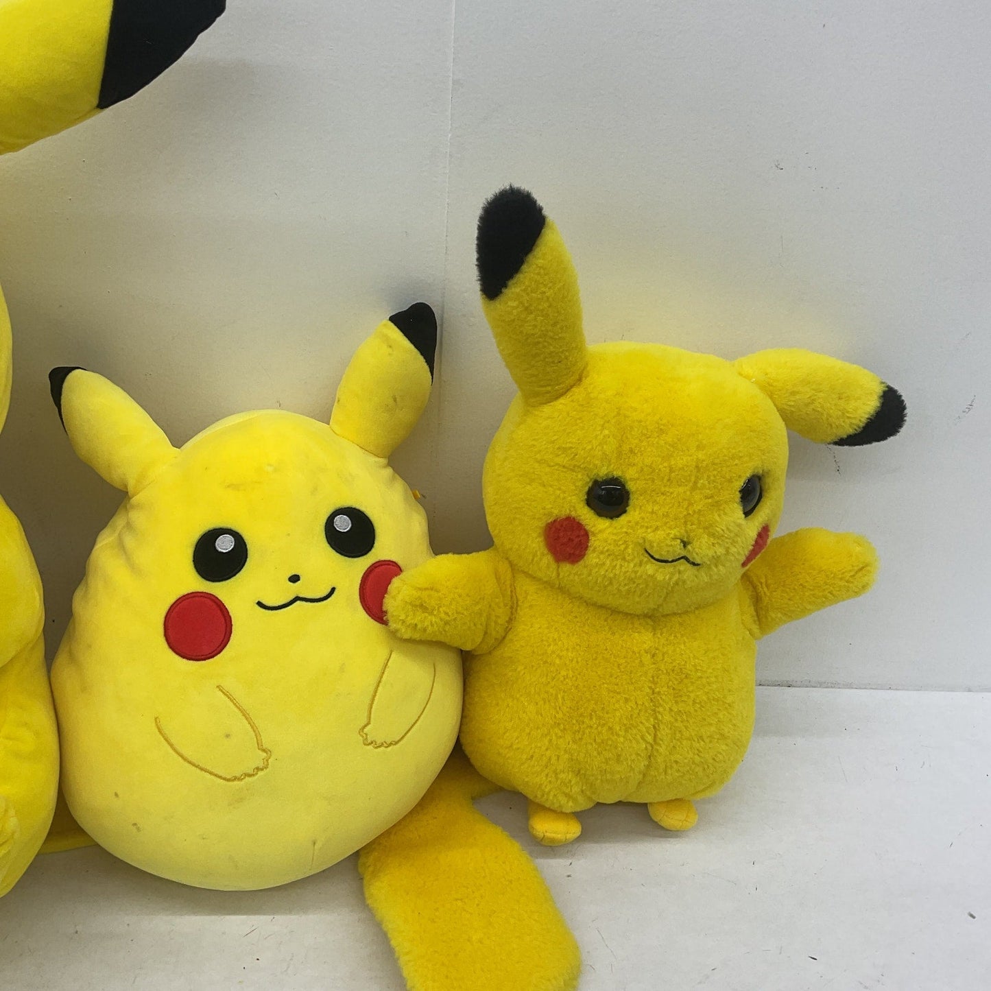 Preowned Yellow Pikachu Pokemon Stuffed Animals Mixed LOT CUTE of 3 - Warehouse Toys