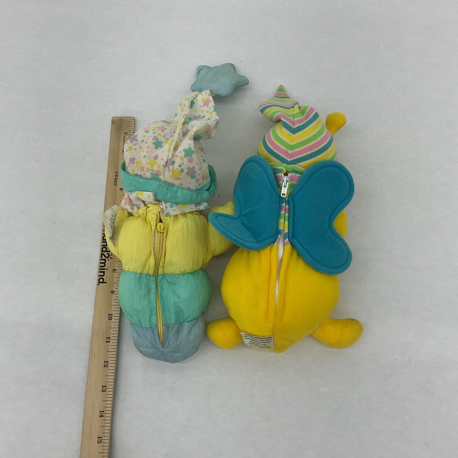 Preowned Yellow Playskool Stuffed Animal Glo Worm Glo Butterfly Plush Toys AS IS - Warehouse Toys