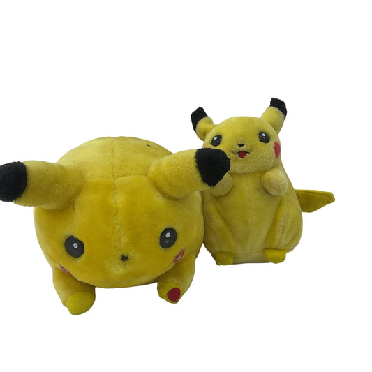 Preowned Yellow Pokemon Pikachu Character Plush Dolls Stuffed Animal Toys - Warehouse Toys