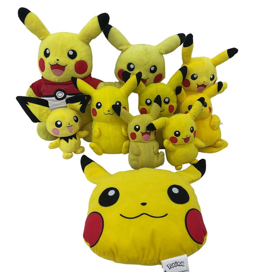 Preowned Yellow Pokemon Plush Toy Wholesale Lot Pickachu Stuffed Animal - Warehouse Toys