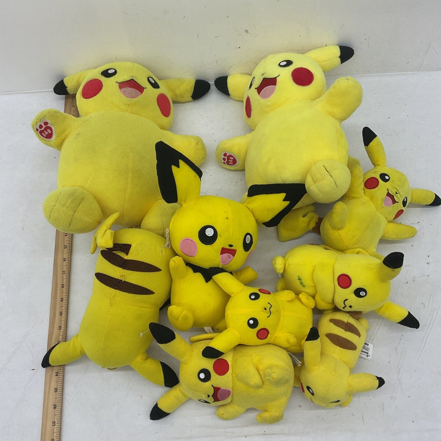 Preowned Yellow Pokemon Plush Toys LOT 4 lbs Pikachu Character Stuffed Animals - Warehouse Toys