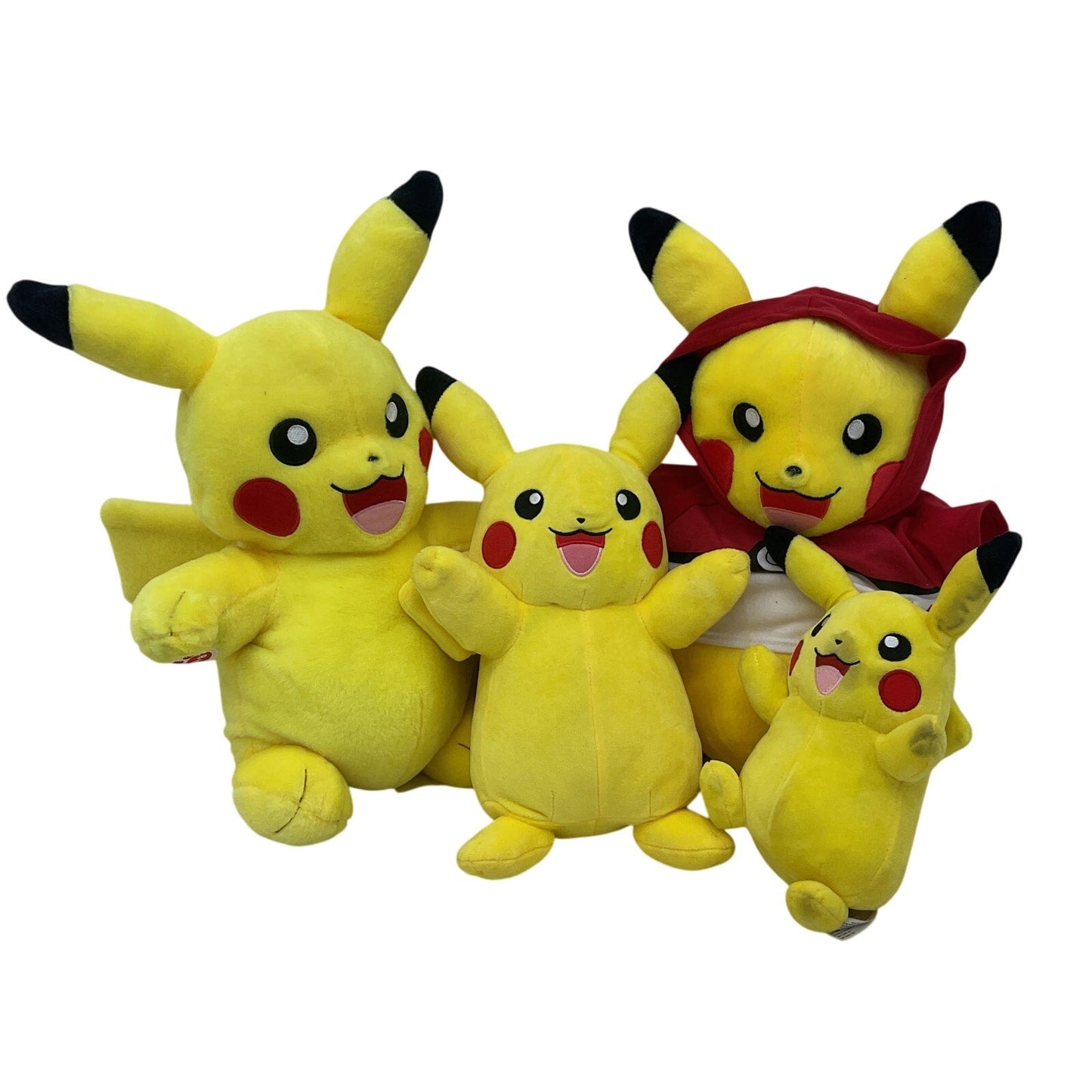 Preowned Yellow Pokemon Plush Toys Mixed Pikachu Character Doll LOT of 4 - Warehouse Toys