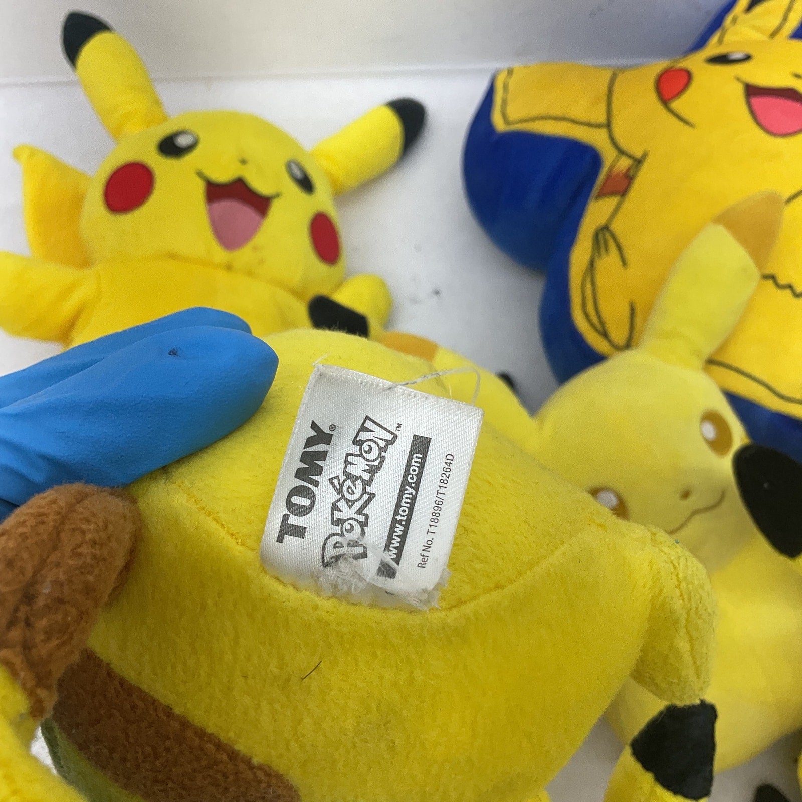 Preowned Yellow Pokémon Plush Toys Pikachu Assorted Designs 5 lbs LOT - Warehouse Toys