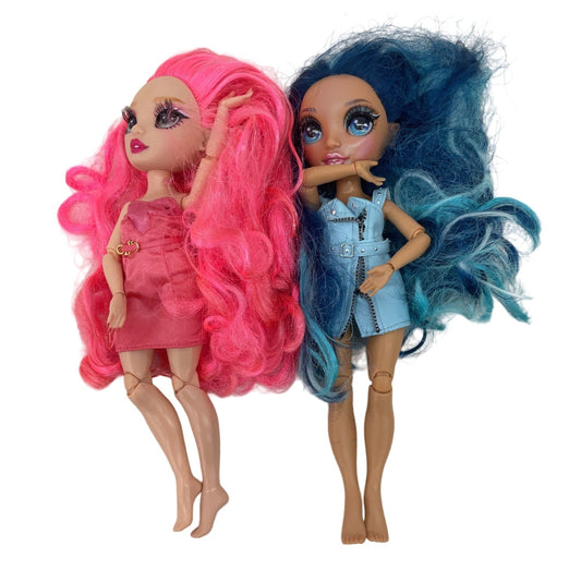 Rainbow High Fashion Play Doll LOT Pink Blue Hair Preowned Loose - Warehouse Toys