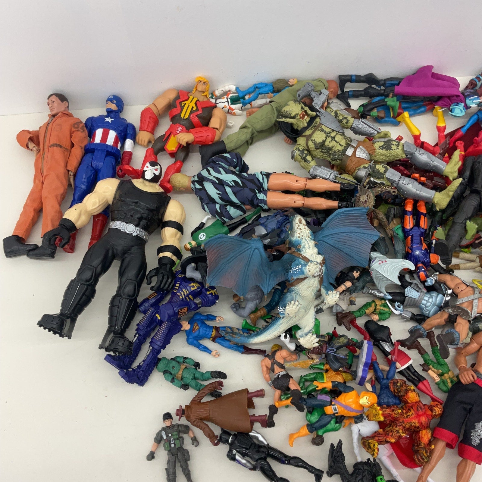 Random Marvel DC & Others Mixed Loose Action Figures Toys LOT 15 lbs Preowned - Warehouse Toys