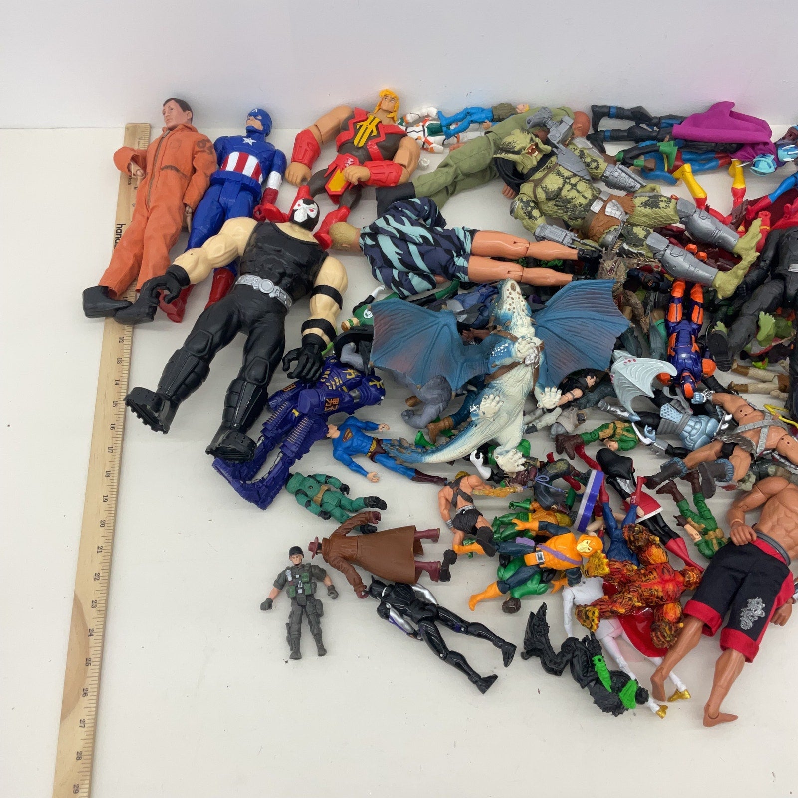 Random Marvel DC & Others Mixed Loose Action Figures Toys LOT 15 lbs Preowned - Warehouse Toys