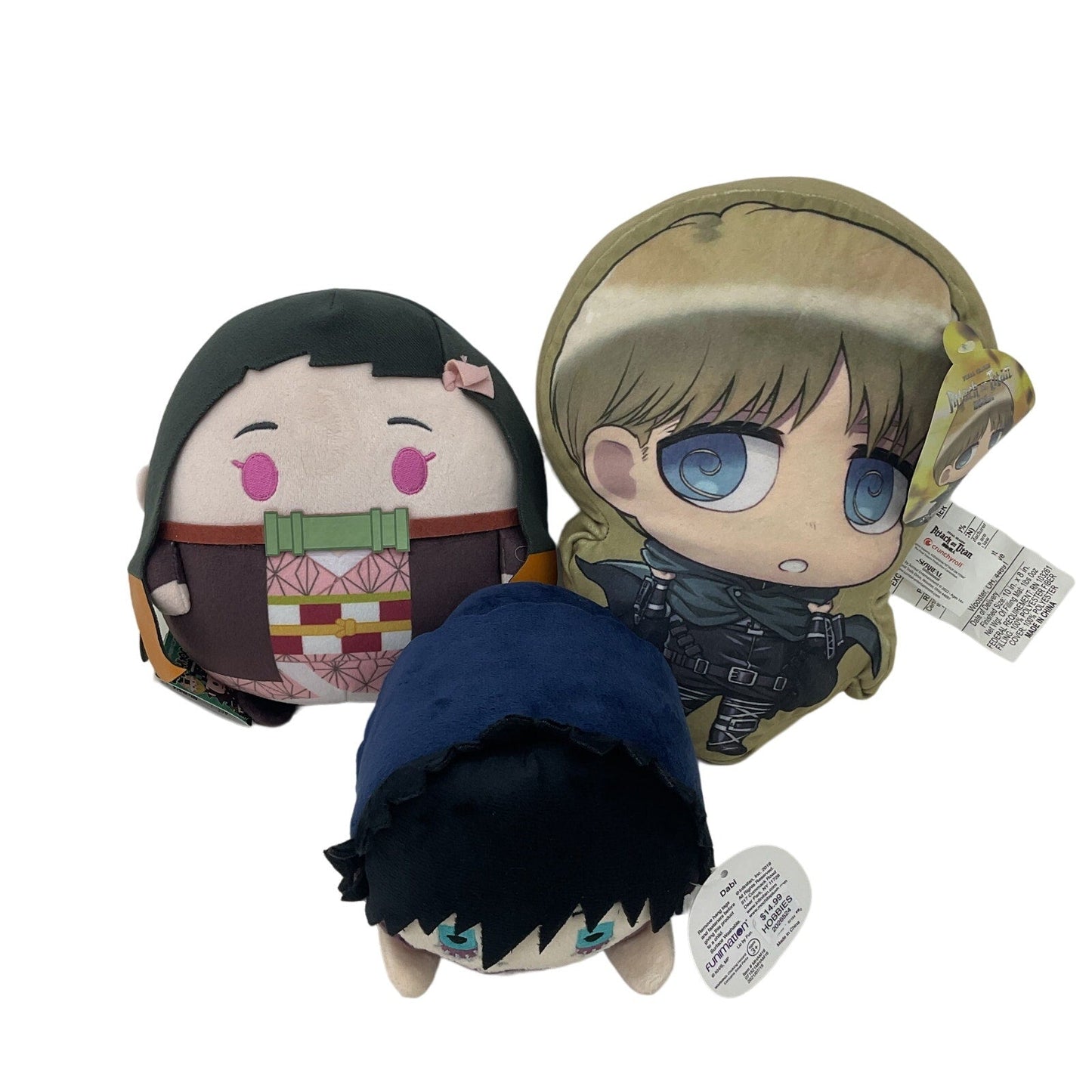 Random Mix Anime Cartoon Character Plush Dolls Attack of the Titan Demon Slayer - Warehouse Toys