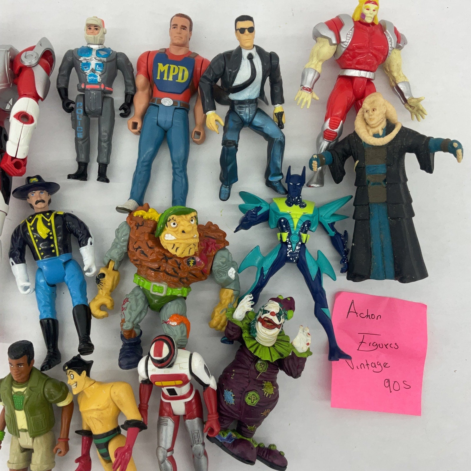 Random Mix Loose Action Figures Toys LOT Vintage TMNT Clown Robot Captain Planet - Warehouse Toys