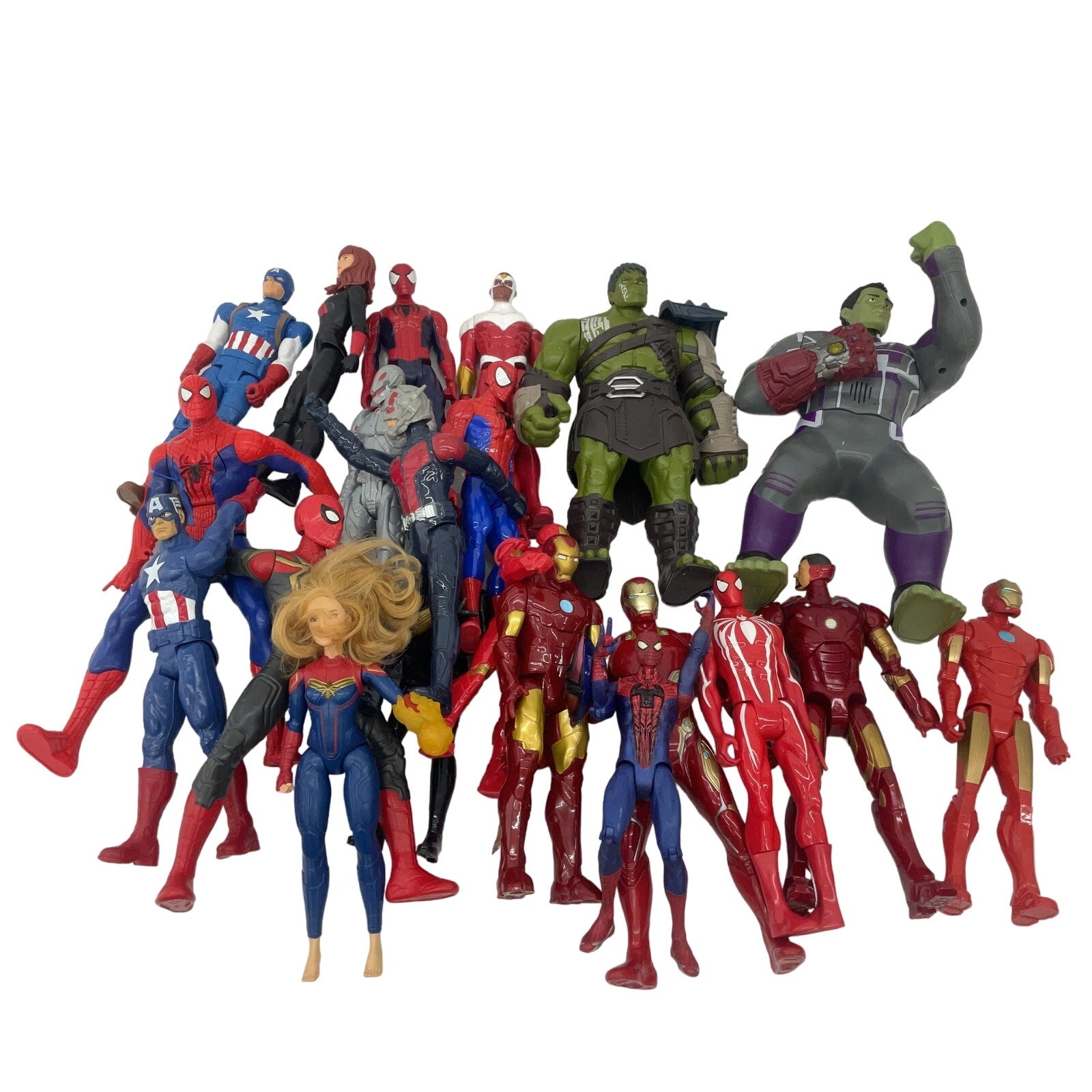 Random Mixed 12 lbs Loose Action Figures Toys LOT Preowned DC Marvel & Others - Warehouse Toys