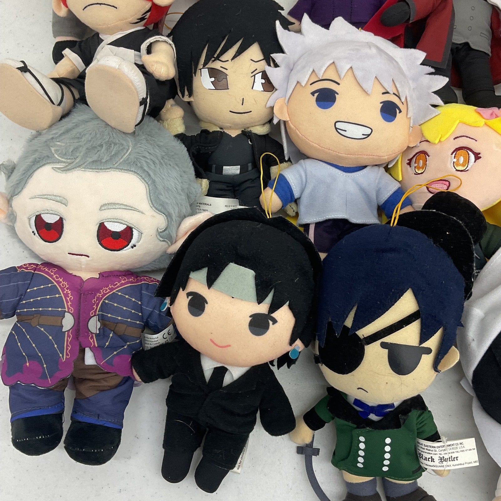 Random Mixed Anime Cartoon Character 5 lb LOT Plush Dolls Hunter X Hunter Others - Warehouse Toys