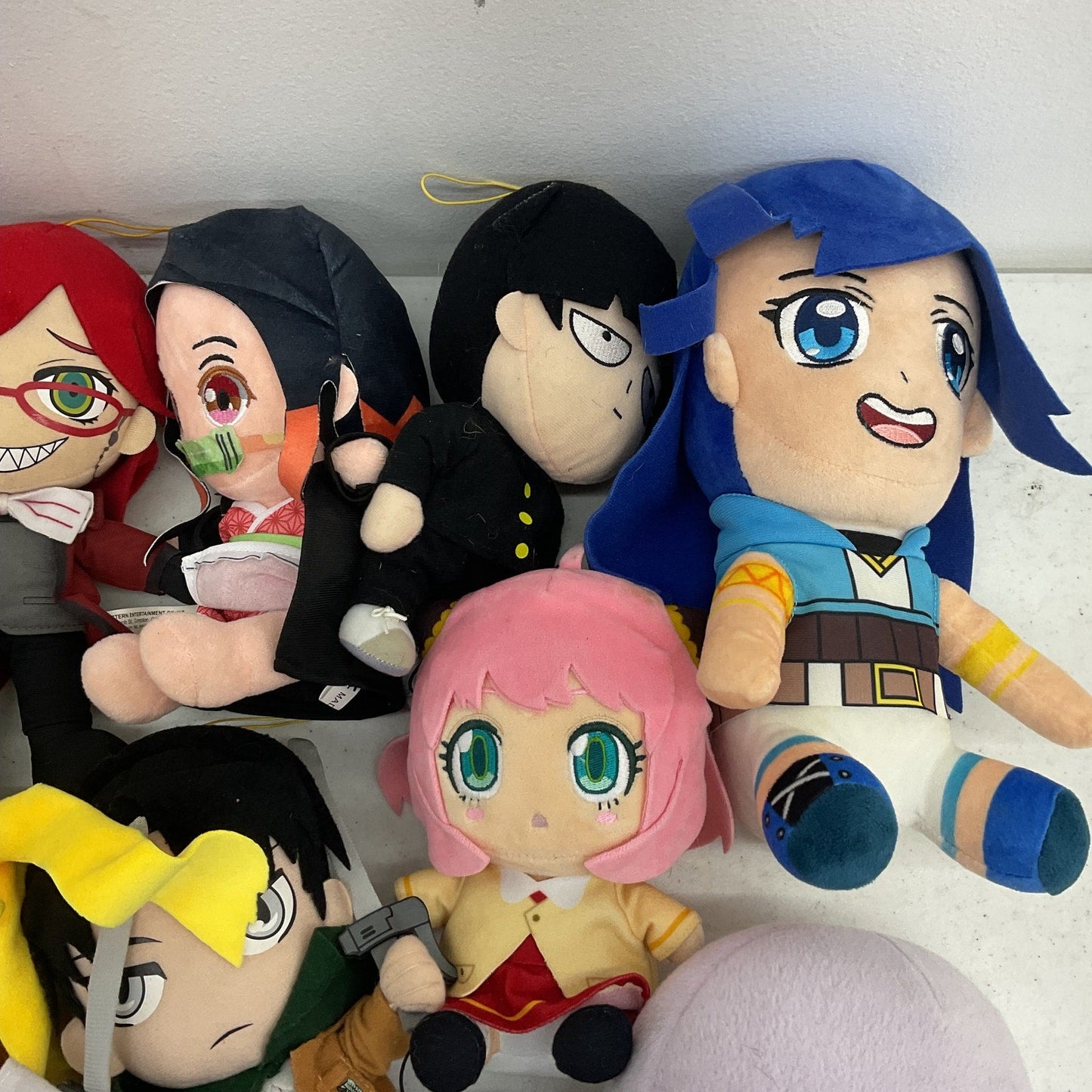 Random Mixed Anime Cartoon Character 5 lb LOT Plush Dolls Hunter X Hunter Others - Warehouse Toys