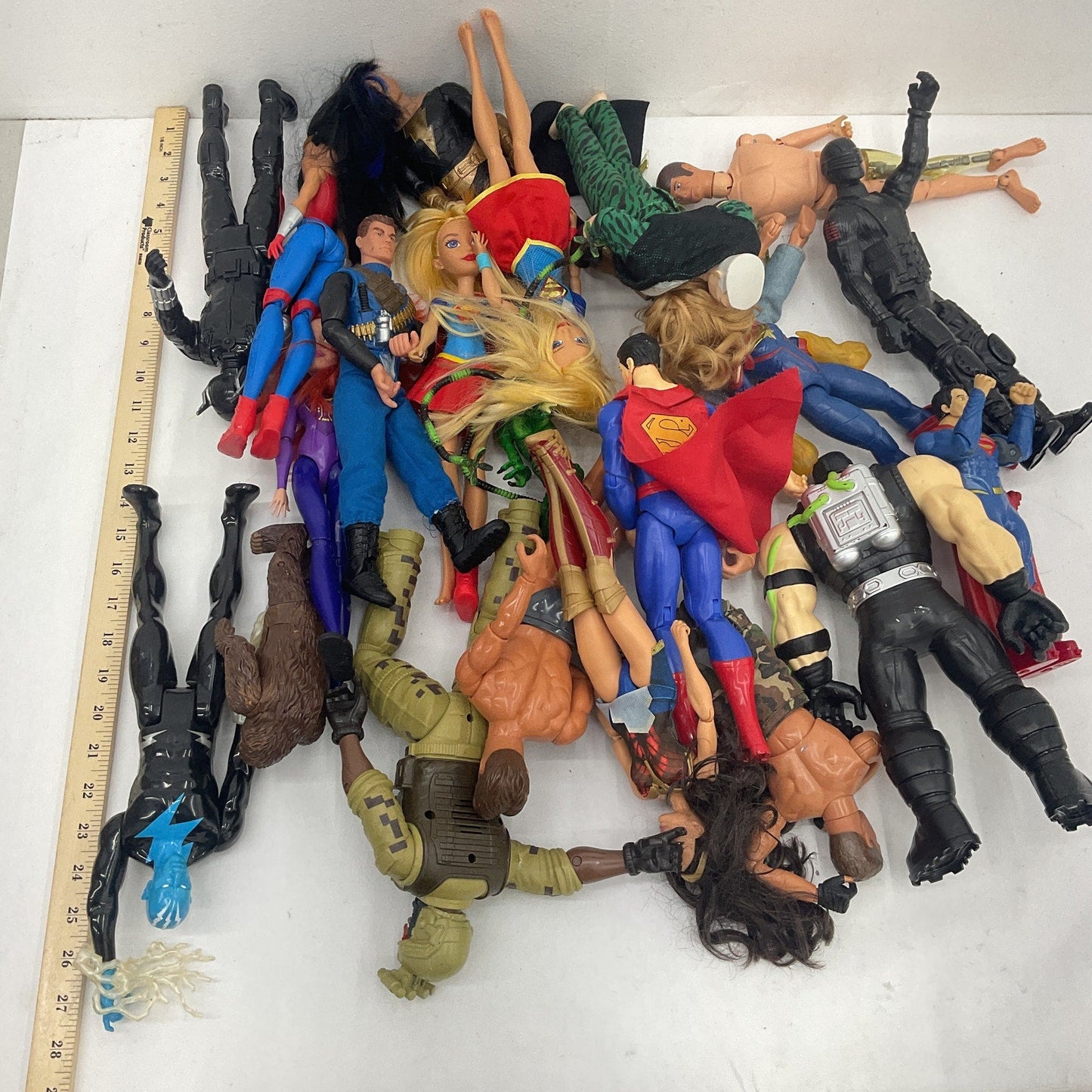 Random Mixed Dolls Action Figures Toys LOT 10 lbs Preowned DC Marvel & Others - Warehouse Toys