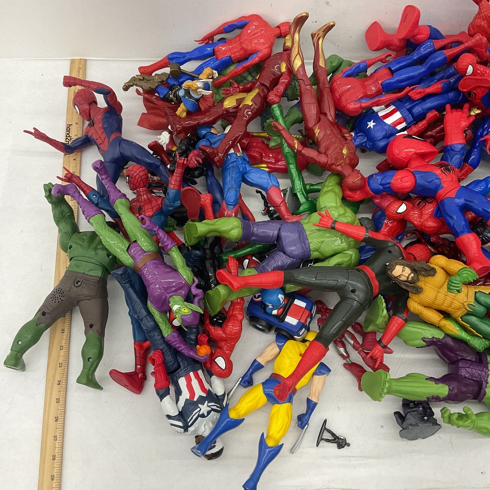 Random Mixed Loose Action Figures 26 lbs Toys LOT Preowned DC Marvel & Others - Warehouse Toys