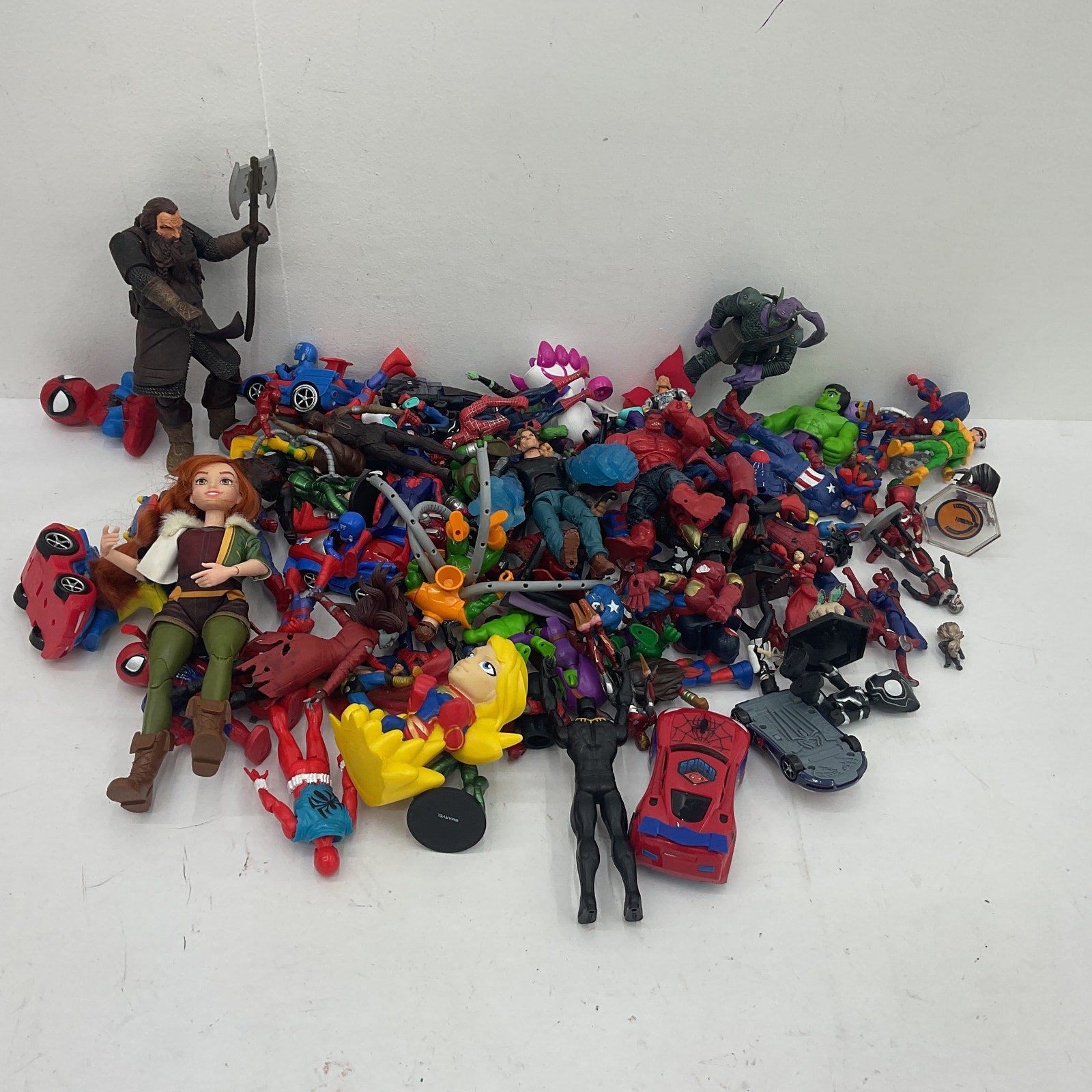 Random Mixed Loose Action Figures Toys LOT 10 lbs Preowned DC Marvel & Others - Warehouse Toys