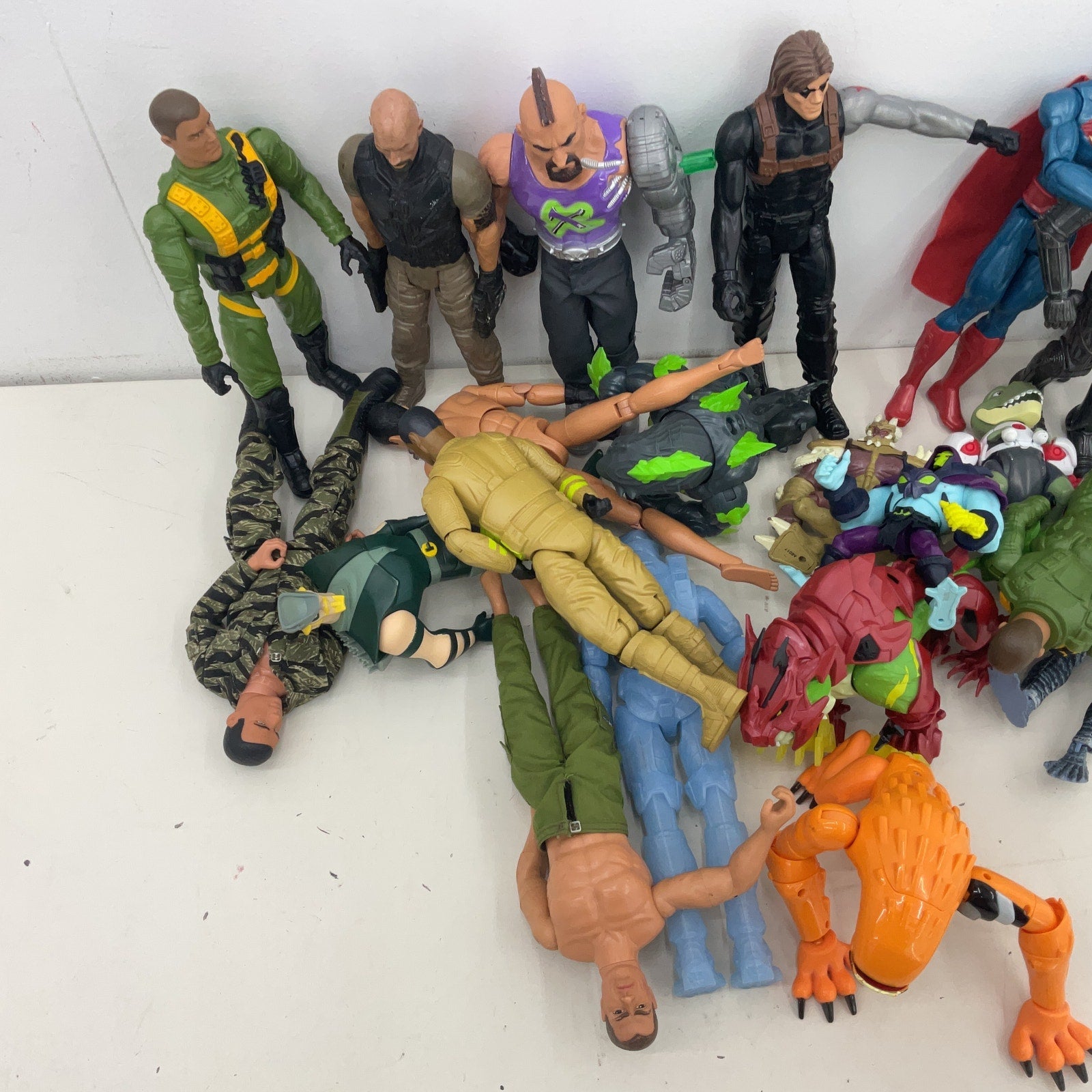 Random Mixed Loose Action Figures Toys LOT 10 lbs Preowned DC Marvel & Others - Warehouse Toys