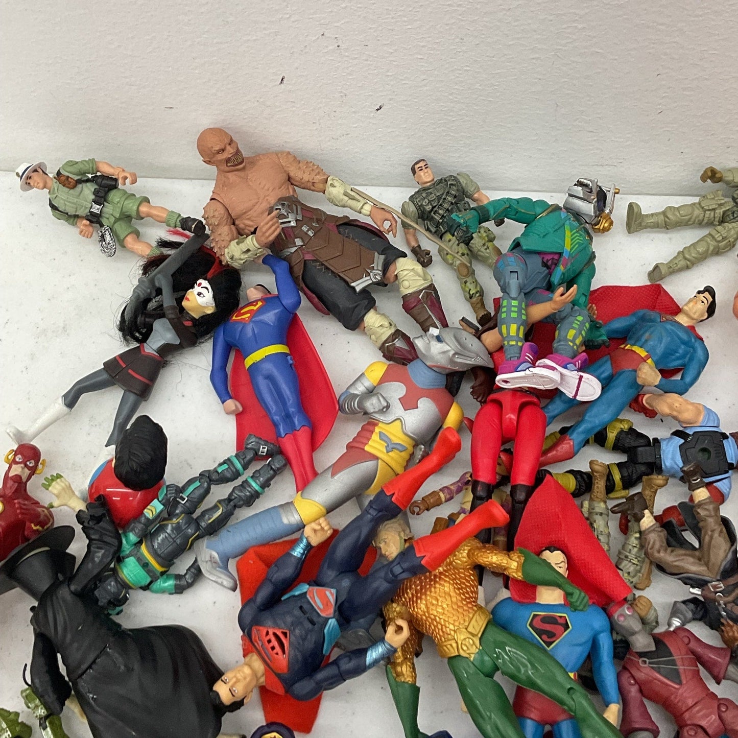 Random Mixed Loose Action Figures Toys LOT 10 lbs Preowned DC Marvel & Others - Warehouse Toys