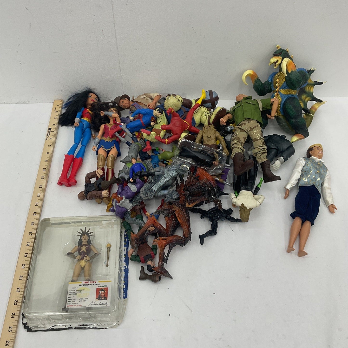 Random Mixed Loose Action Figures Toys LOT 10 lbs Preowned Godzilla DC & Others - Warehouse Toys