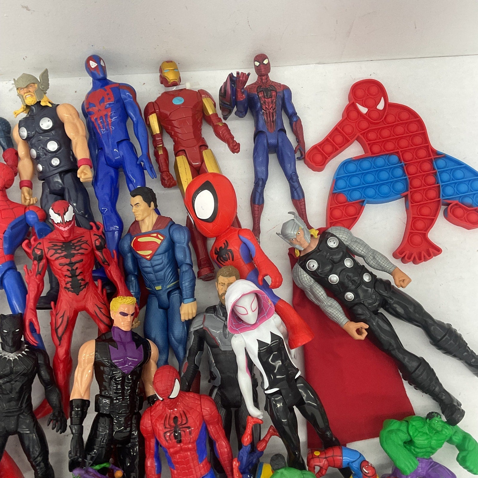 Random Mixed Loose Action Figures Toys LOT 15 lbs Preowned DC Marvel & Others - Warehouse Toys