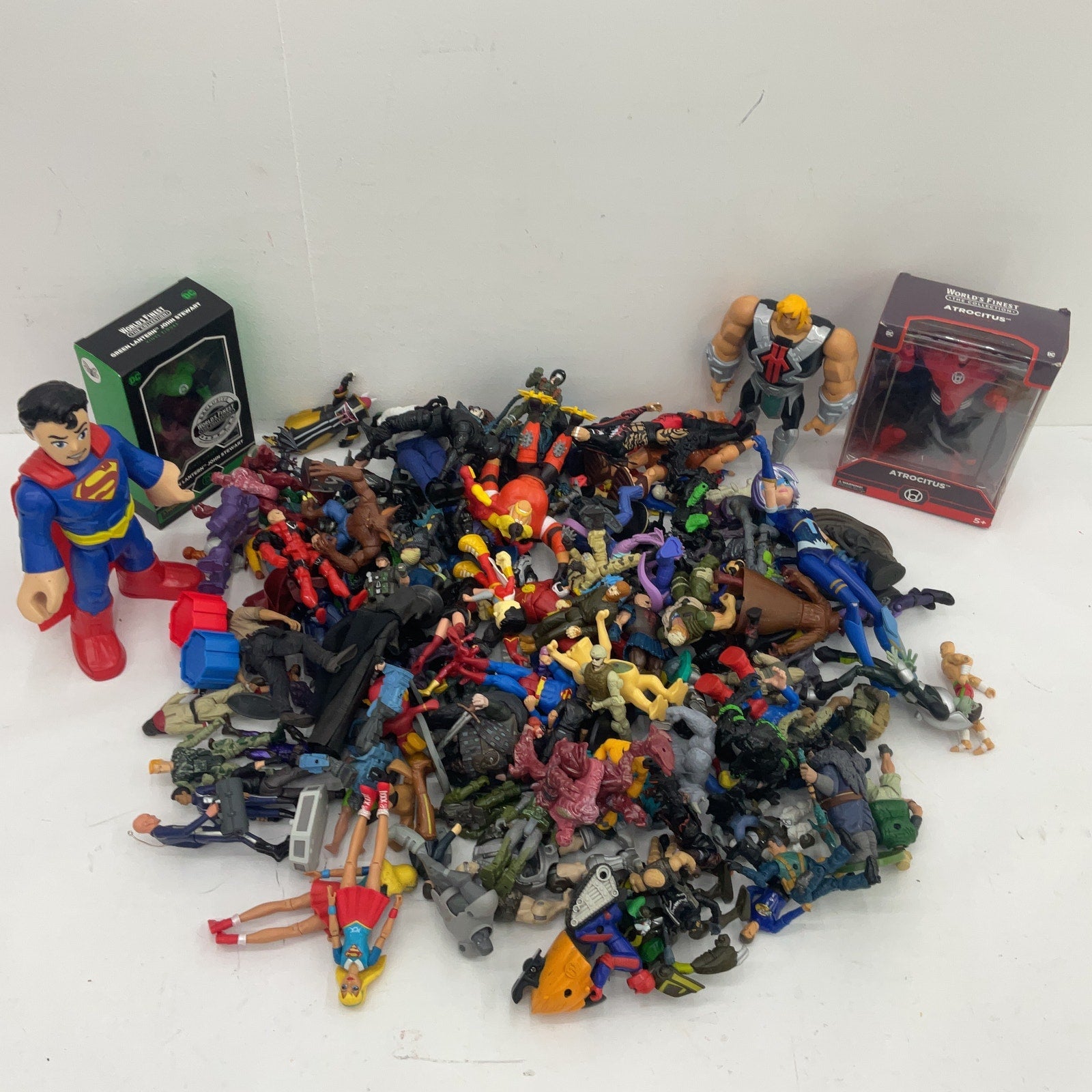 Random Mixed Loose Action Figures Toys LOT 15 lbs Preowned DC Marvel & Others - Warehouse Toys