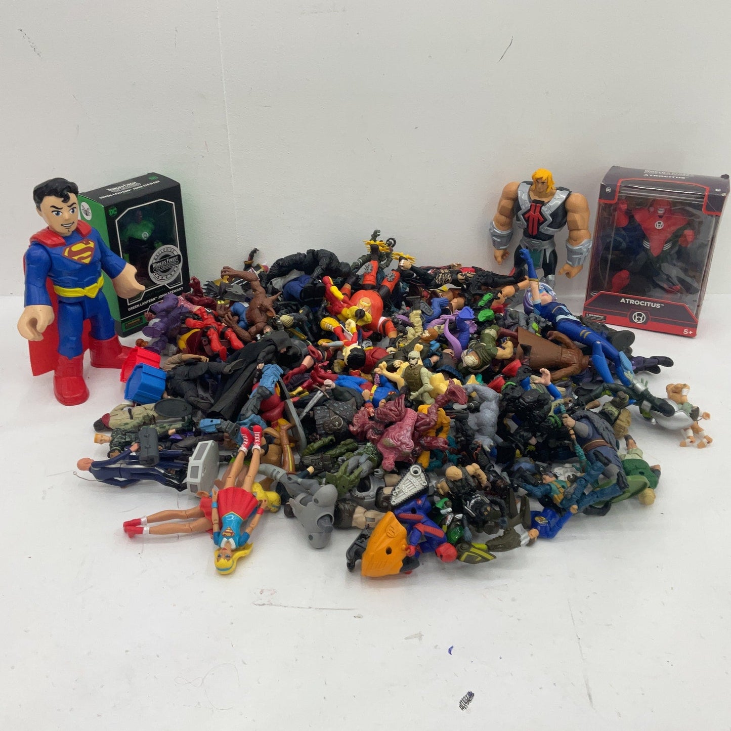 Random Mixed Loose Action Figures Toys LOT 15 lbs Preowned DC Marvel & Others - Warehouse Toys