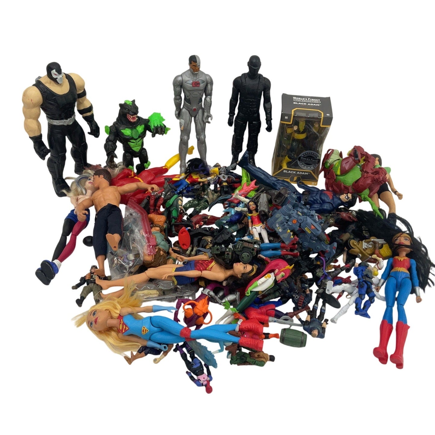 Random Mixed Loose Action Figures Toys LOT 15 lbs Preowned DC Marvel & Others - Warehouse Toys