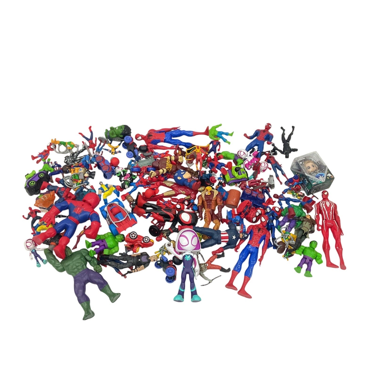 Random Mixed Loose Action Figures Toys LOT 15 lbs Preowned DC Marvel & Others - Warehouse Toys