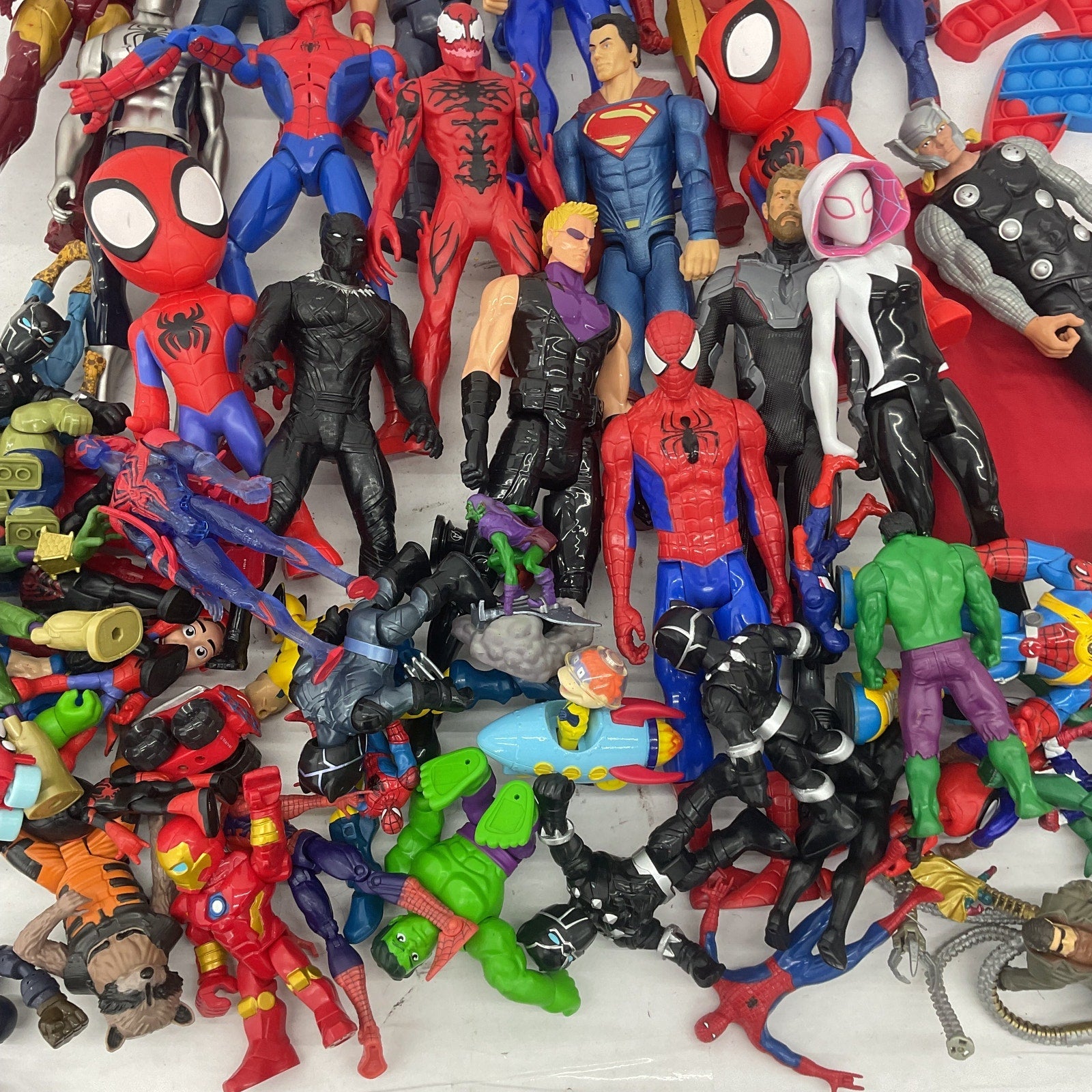 Random Mixed Loose Action Figures Toys LOT 15 lbs Preowned DC Marvel & Others - Warehouse Toys