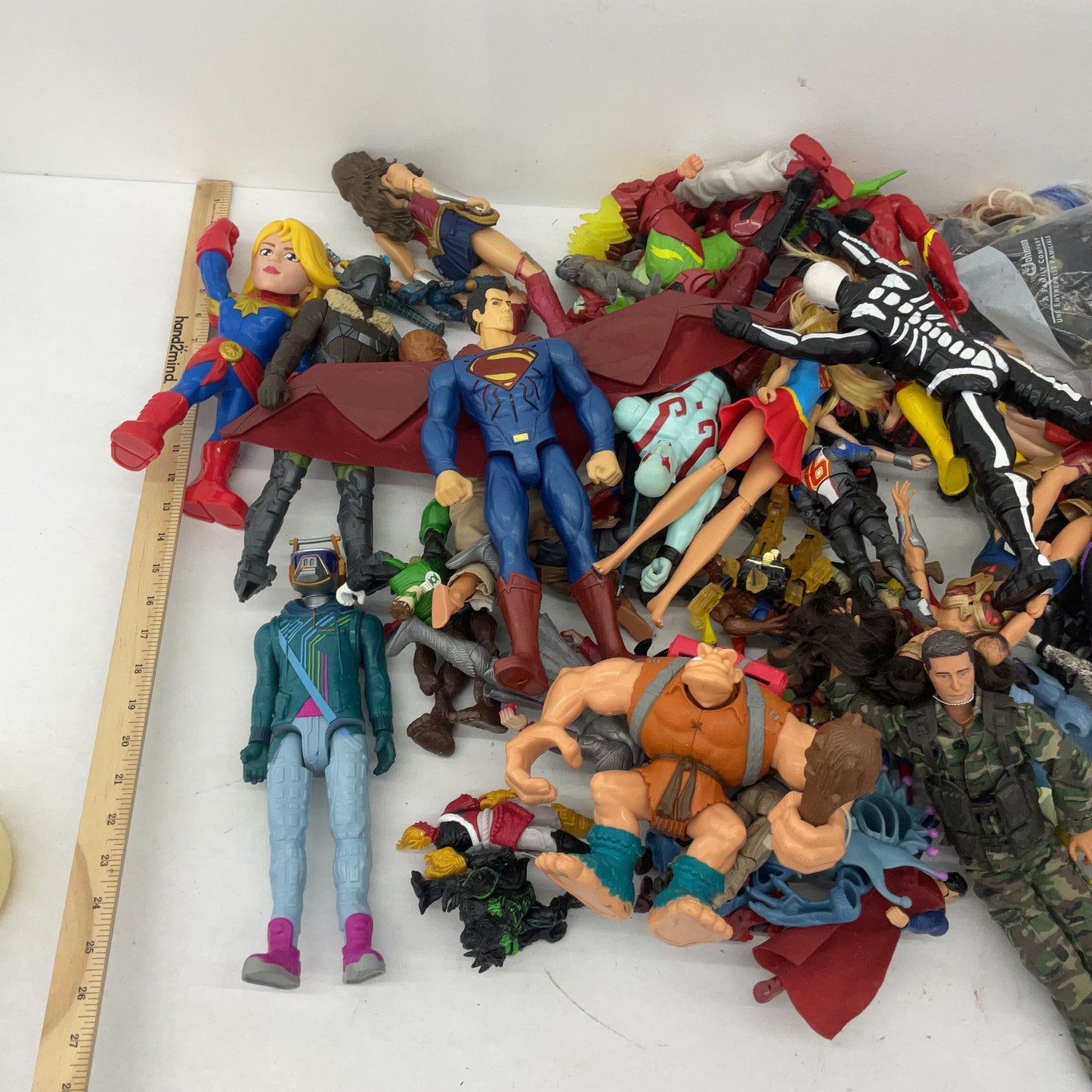 Random Mixed Loose Action Figures Toys LOT 24 lbs Preowned DC Marvel & Others - Warehouse Toys