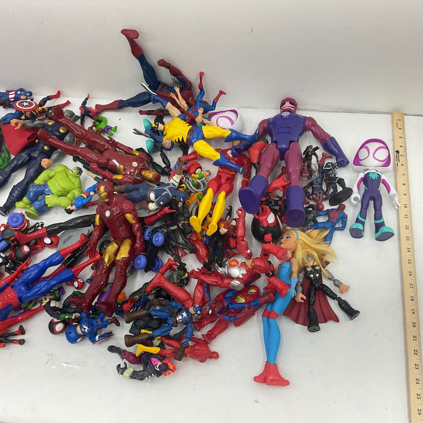 Random Mixed Loose Action Figures Toys LOT 24 lbs Preowned DC Marvel & Others - Warehouse Toys