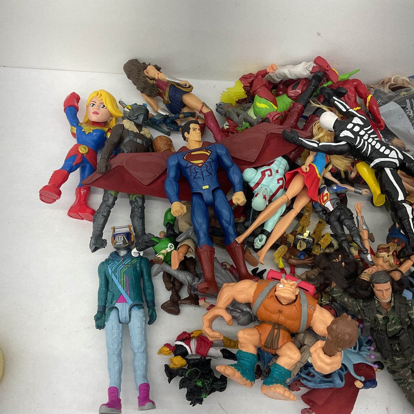 Random Mixed Loose Action Figures Toys LOT 24 lbs Preowned DC Marvel & Others - Warehouse Toys