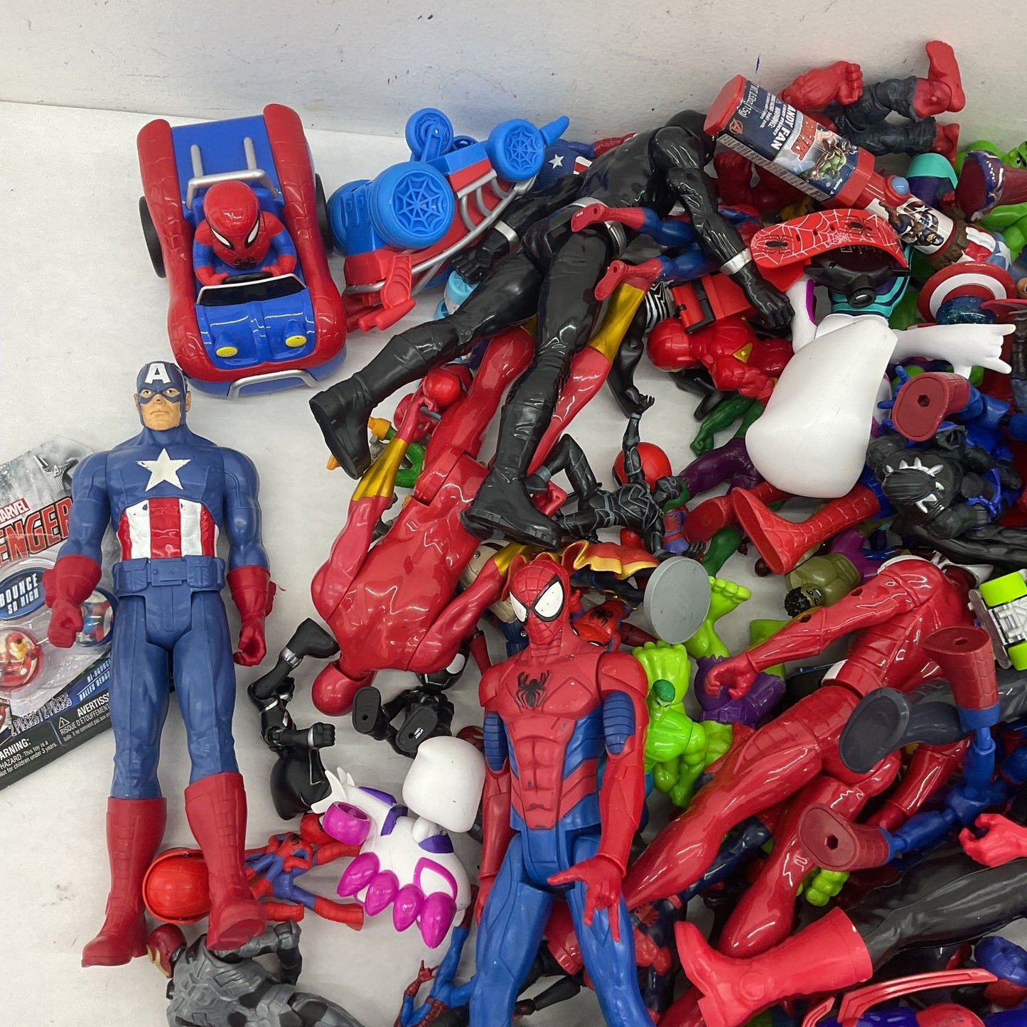 Random Mixed Loose Action Figures Toys LOT 25 lbs Preowned DC Marvel Spiderman - Warehouse Toys