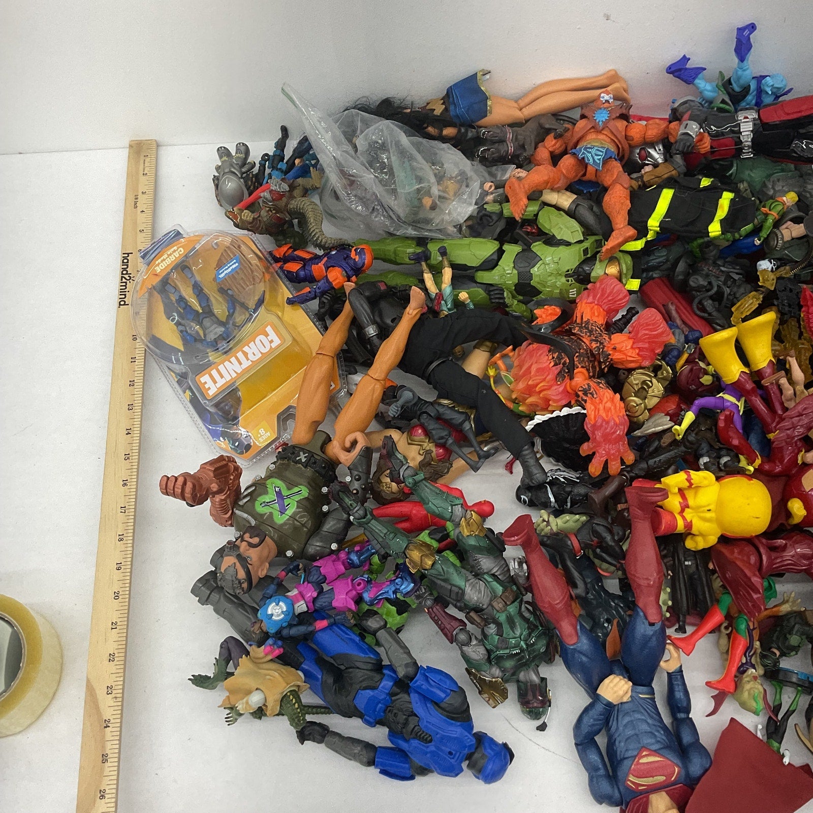 Random Mixed Loose Action Figures Toys LOT Preowned DC Marvel & Others 25 lbs - Warehouse Toys