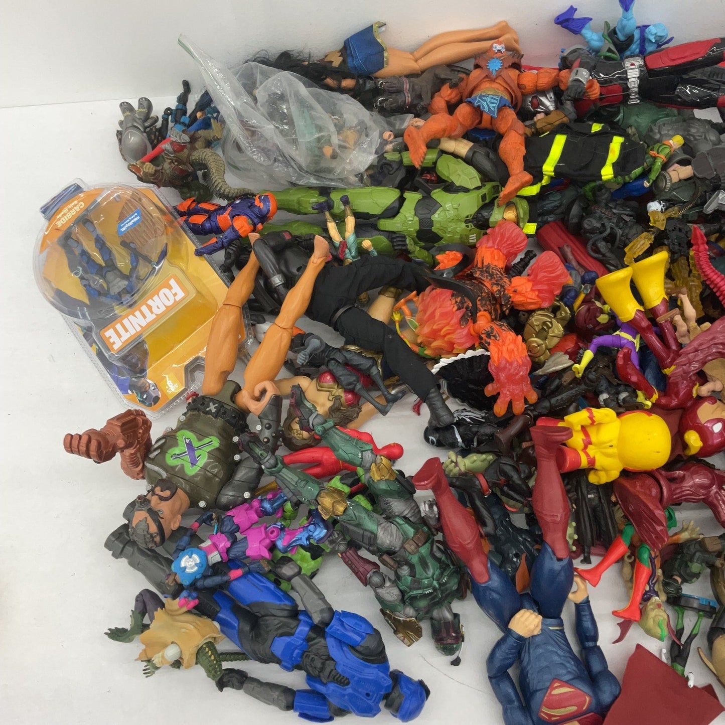 Random Mixed Loose Action Figures Toys LOT Preowned DC Marvel & Others 25 lbs - Warehouse Toys