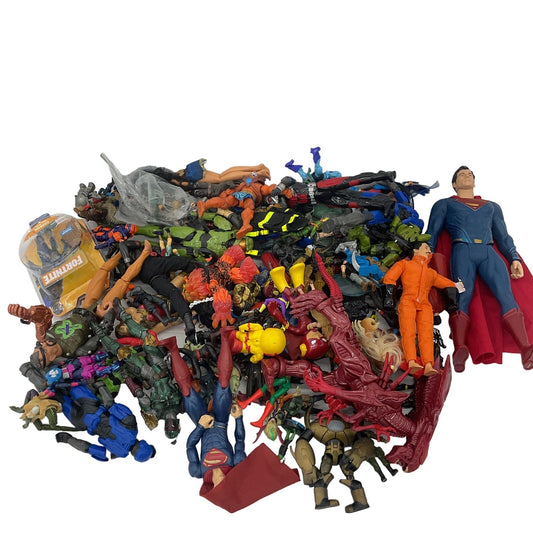 Random Mixed Loose Action Figures Toys LOT Preowned DC Marvel & Others 25 lbs - Warehouse Toys